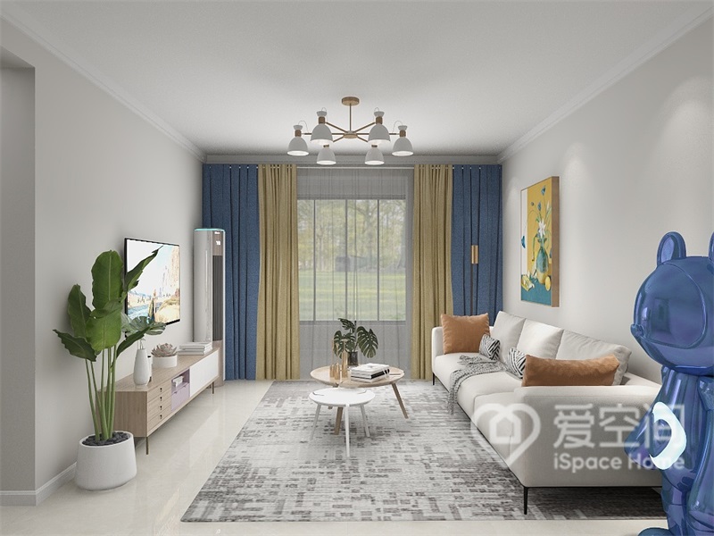 荣盛首府86㎡两居室日式风装修案例